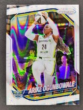 2025 Panini WNBA Prizm ARIKE OGUNBOWALE White Seismic Prizm #73 Dallas Wings