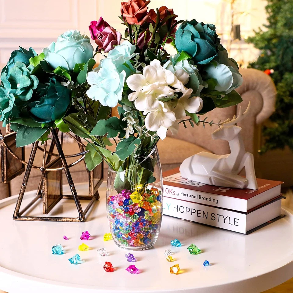 1140 piezas gemas acrílicas piratas cubo de hielo falso tamaños mixtos joyas trituradas plástico di Foto 3 de 4