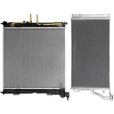 Automotive Aluminum Radiator & AC Condenser Cooling Kit For 15 Kia Optima Sedan