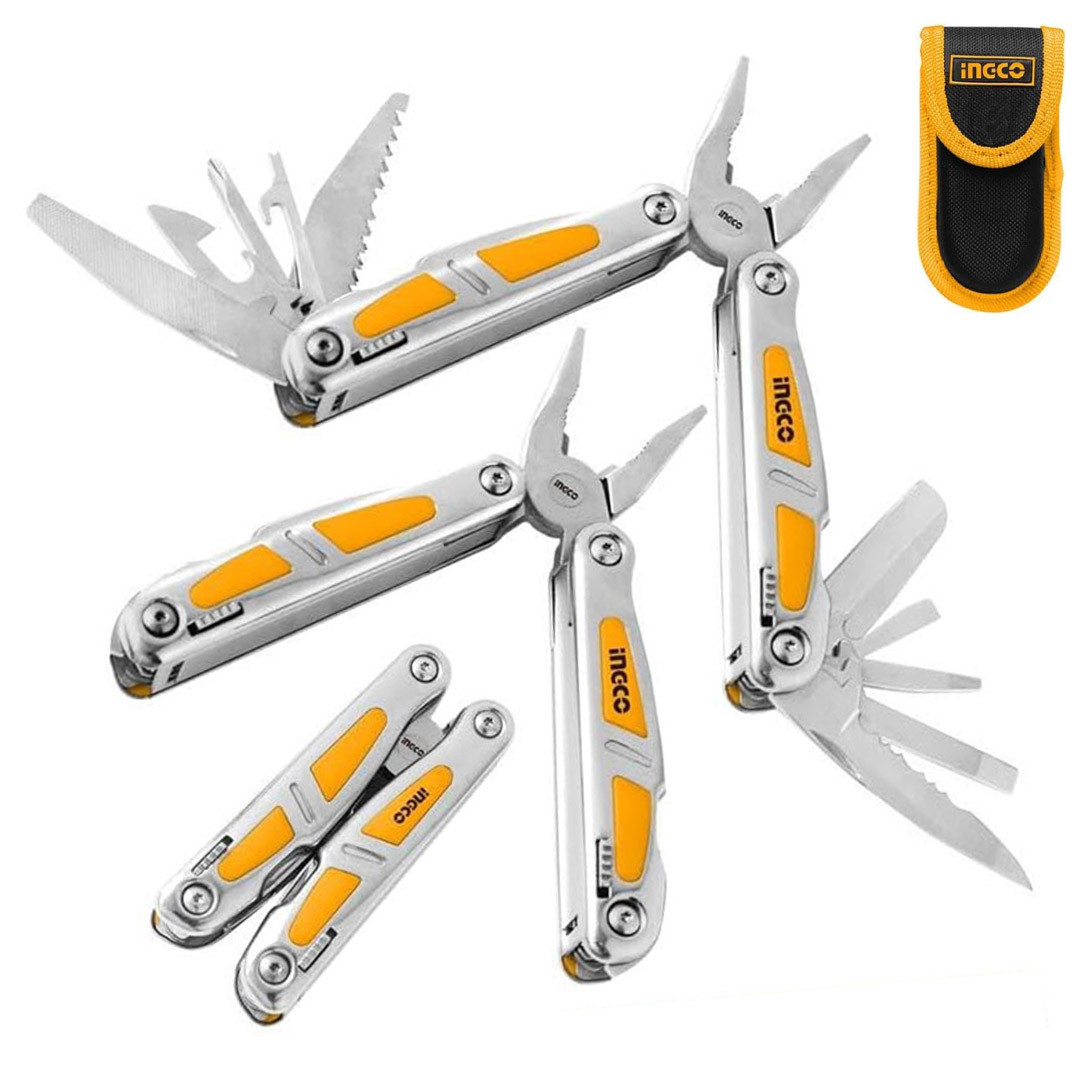 Ingco Coltello multiuso pieghevole Coltellino Tascabile Pinza Caccia Pesca Sport