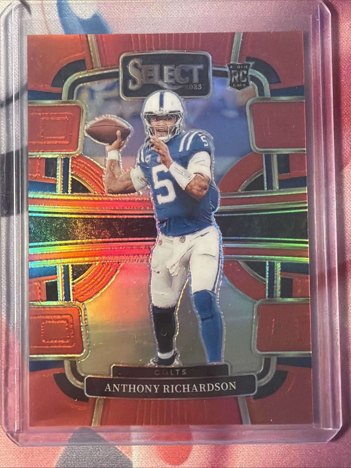 2023 Panini Select - Concourse Anthony Richardson #43 Red Prizm /99 (RC)