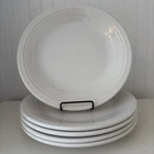 Set of 5 Fiestaware 10.5" Dinner Plates - White - Homer Laughlin - NEW