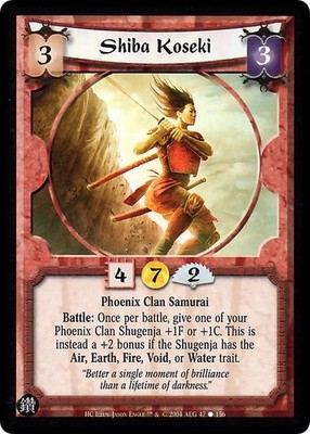 Shiba Koseki - The Hidden City - Legend of the Five Rings CCG