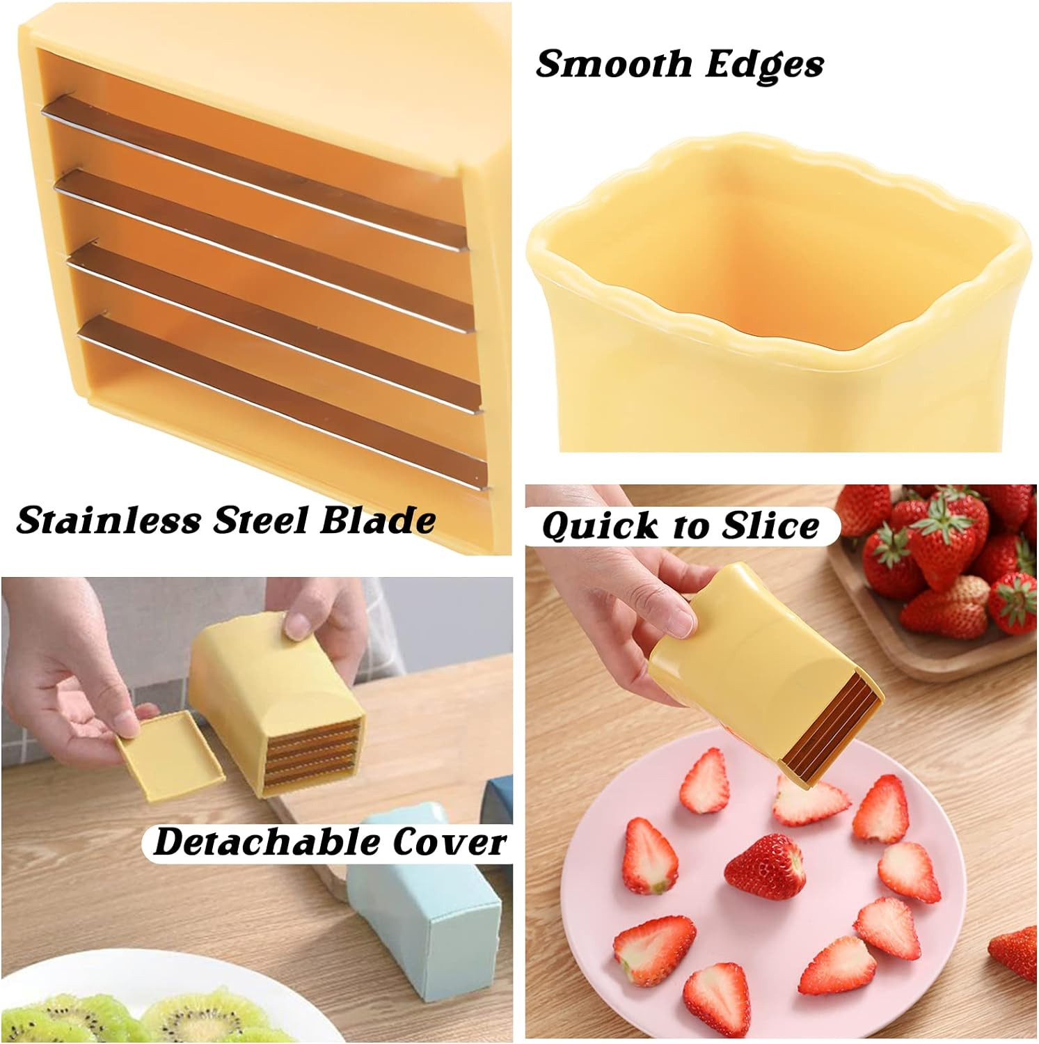 2 Pack Cup Slicers | Egg Slicers | Banana Slicers | Strawberry Cutter | Quickly 