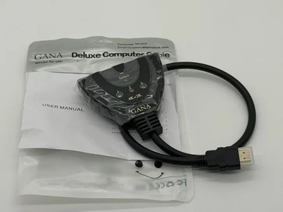 HDMI Switch, GANA 4K HDMI Splitter 3 in 1 Out, 3-Port HDMI Switcher Selector
