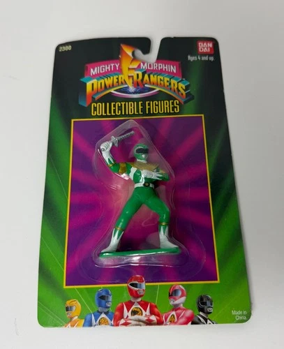 VTG  Bandai Mighty Morphin Power Rangers Green Collectible Figure Mini  1993