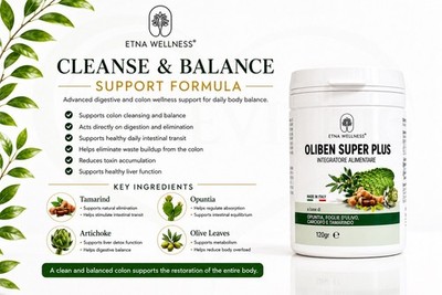 Etna Wellness Oliben Super Plus Colon Cleanse & Digestive Balance Formula