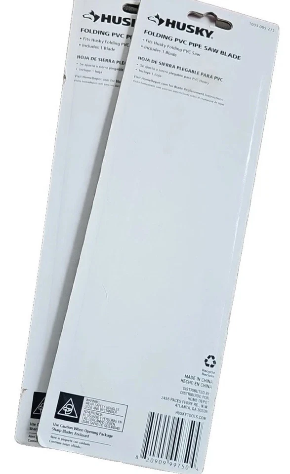 HUSKY Folding PVC Pipe Saw Blade 2 packages. Replacement Blade - Image 2 of 2