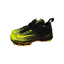 $62 Nike Mike Trout 2 Pro BG Black Yellow Volt Baseball Cleats Youth Size 1Y