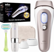Braun Skin i-Expert IPL Hair Removal System Smart App Guided Trimmer Openbox
