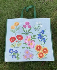 Reuseable Tote Shopping Bag Flowers Floral Summer Collectible Garden TJ Maxx