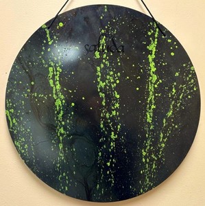 25" SALUDA HAND HAMMERED SLIME SPLATTERED GONG CYMBAL