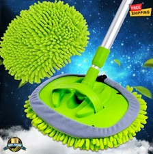 2-in-1 Car Cleaning Brush Telescopic Mop Chenille Duster Car Wash Tool