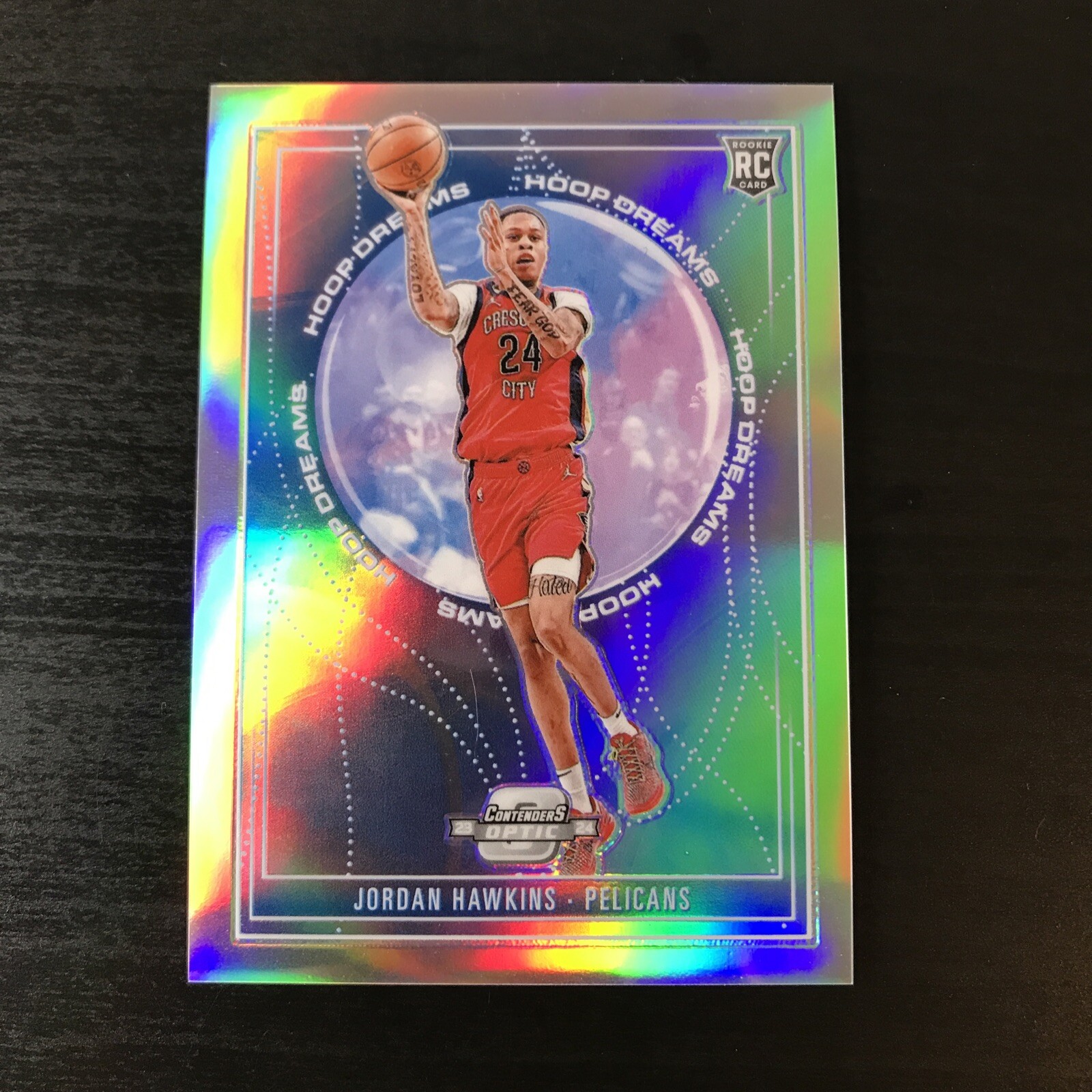 2023-24 OPTIC CONTENDERS BASKETBALL HOOP DREAMS PRIZM PELICANS Jordan Hawkins