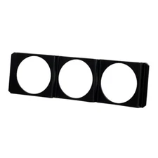 UNIVERSAL 52mm TRIPLE RADIO GAUGE MOUNT IN DASH PANEL