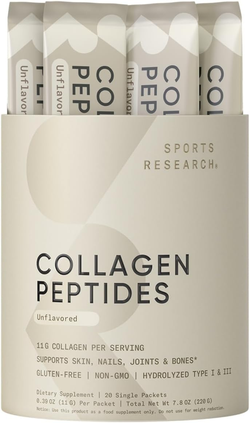 Collagen Peptides - Hydrolyzed Type 1 & 3 Collagen Powder Protein Supplement for