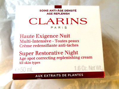 CLARINS SUPER RESTORATIVE NIGHT AGE SPOT CORRECTING CREAM 50ML 1.6 Oz