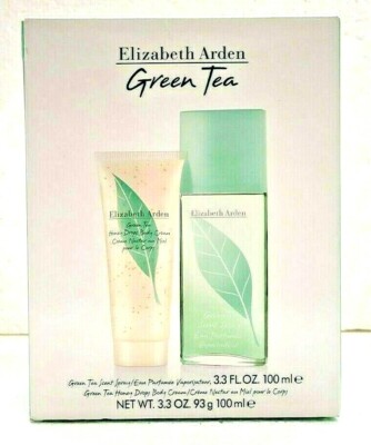 Green Tea Elizabeth Arden Women set 3.3 oz.scent sp 3.3 oz. body cream