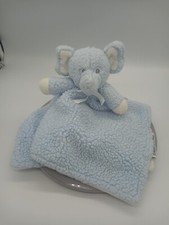 Blankets  Beyond Blue/White Sherpa Plush Elephant Security Blanket Lovey