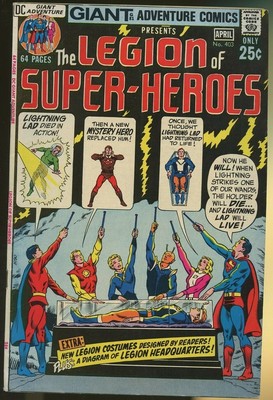 ADVENTURE COMICS #403 (1971) SEHR GUTER ZUSTAND 8,0 64 SEITEN RIESEN G-81 FRÜHE LEGION NACHDRUCKE