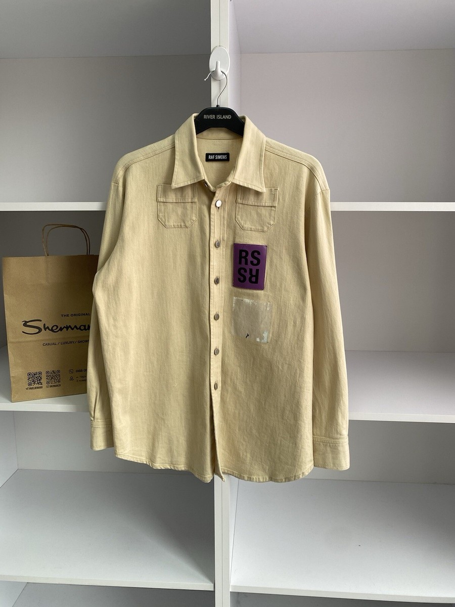 Vintage Raf Simons 15SS Two Pocket RS Walker Patch Shirt Vintage Raf Simons 15SS Two Pocket RS Walker Patch Shirt