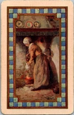 Fireplace. Linen. Named Swap Playing Card. The Hearth.