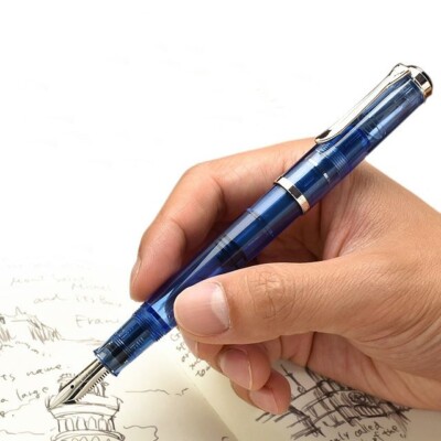 PELIKAN Fountain Pen Classic M205 Blue Demonstrator EF / F / M / B