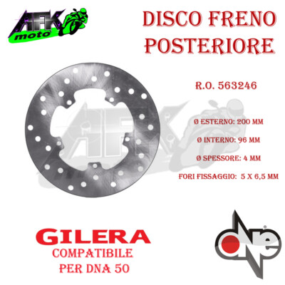 Disco freno posteriore in lega di alluminio RC per LOSI 1 4