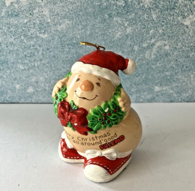 Vintage 1981 Enesco I am a Human Bean Christmas Ornament Morgan Inc Good Friend