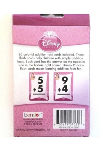 Disney Princess Learning Flash Cards Set Of 4 - Picture 9 of 10