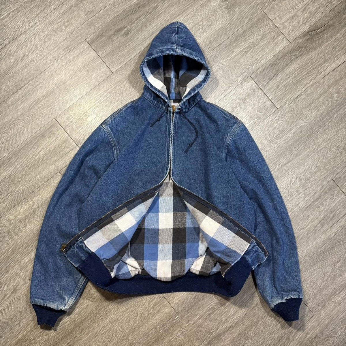 Carhartt デニムフードジャケット/vintage/USA Carhartt/カーハート デニムフードジャケット 80年前後 (USED