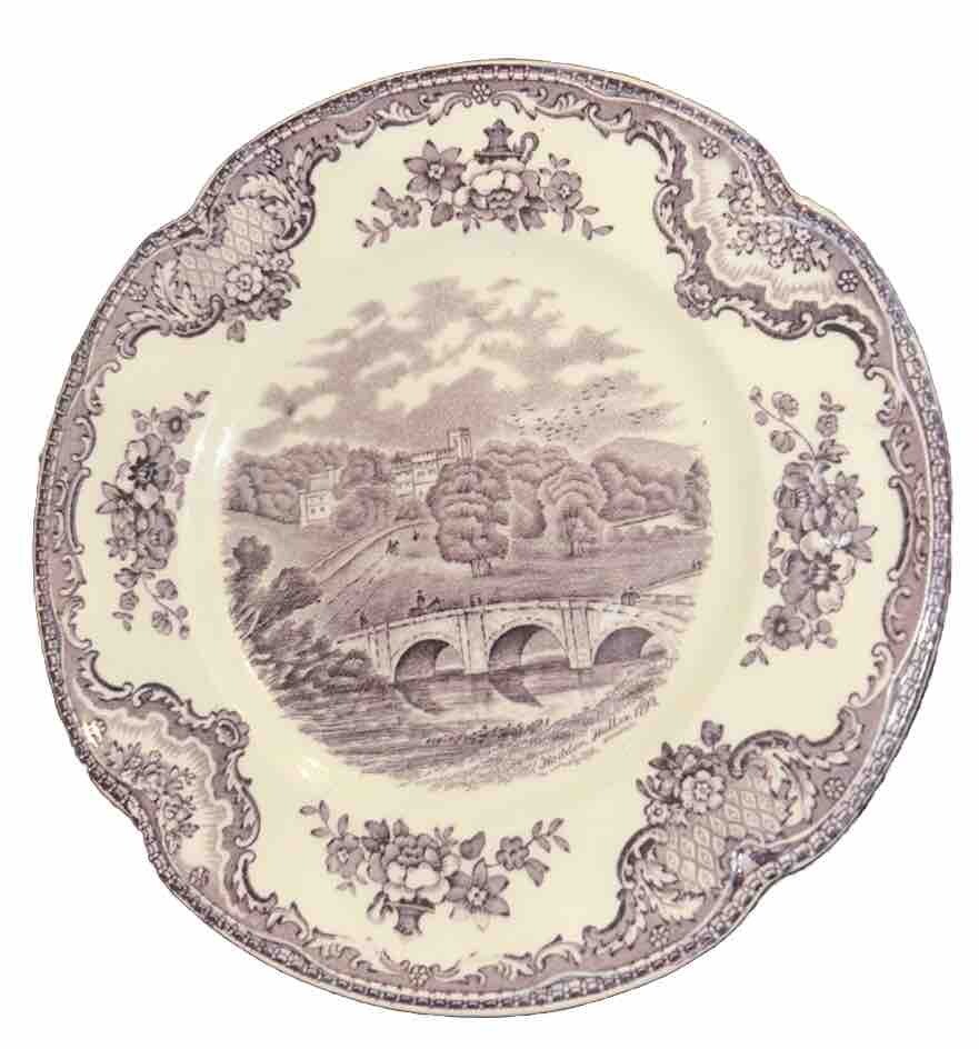 Antique Johnson Bros Purple 'Old Britain Castle TransferWare