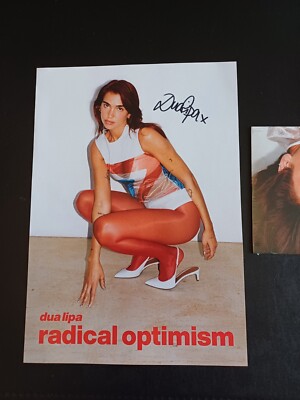 DUA LIPA RADICAL OPTIMISM VERY LIMITED CD ALT SLEEVE & SIGNED