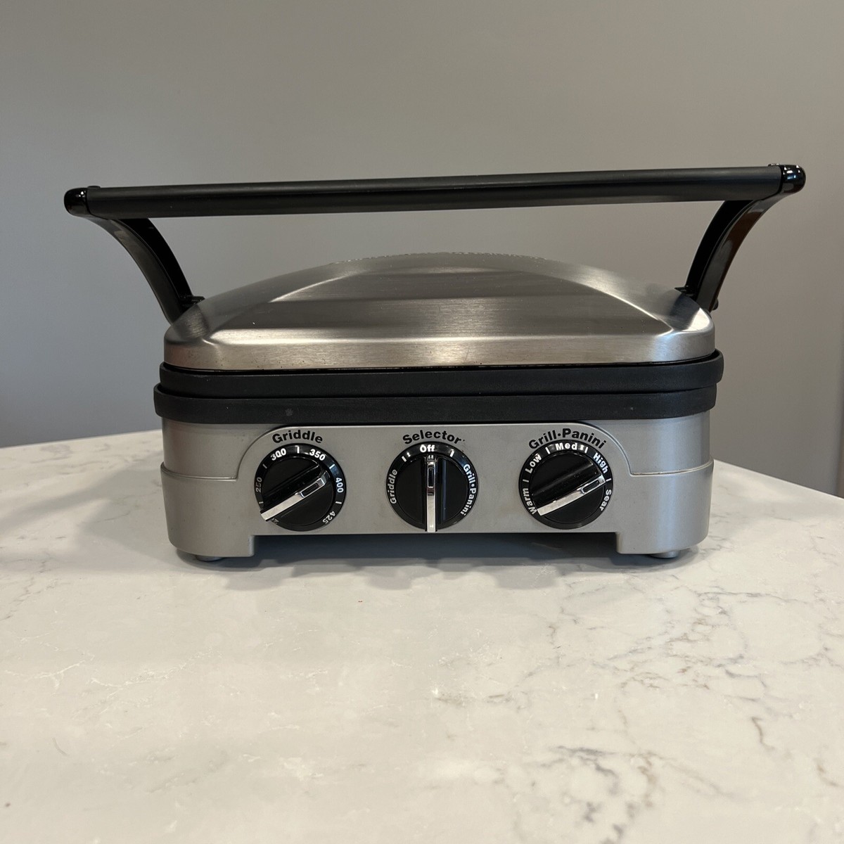 Cuisinart Griddler Gourmet GRID-8N Gray Corded Grill Panini Press