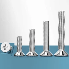 304 Stainless Steel Phillips Countersunk Flat Head Screw M1.4 M1.6 M2 M2.5 M3 M4