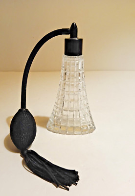 Art Deco Style Eiffel Tower Glass Perfume Atomizer Bottle 6''