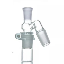 45 degree Reclaim Ash Catcher Glass Adapter 14mm Male to 14mm Female Lab Glass