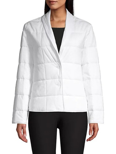 NEW EILEEN FISHER Shawl Collar Quilted 