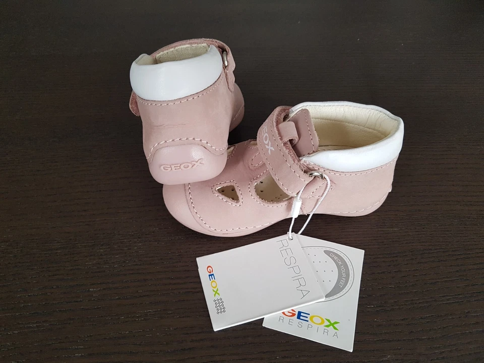 Geox Tutim Rosa Claro Bebé Niña Zapatos Bebé Talla UK 3.5K EU 20 Nuevos con Caja Foto 4 de 4