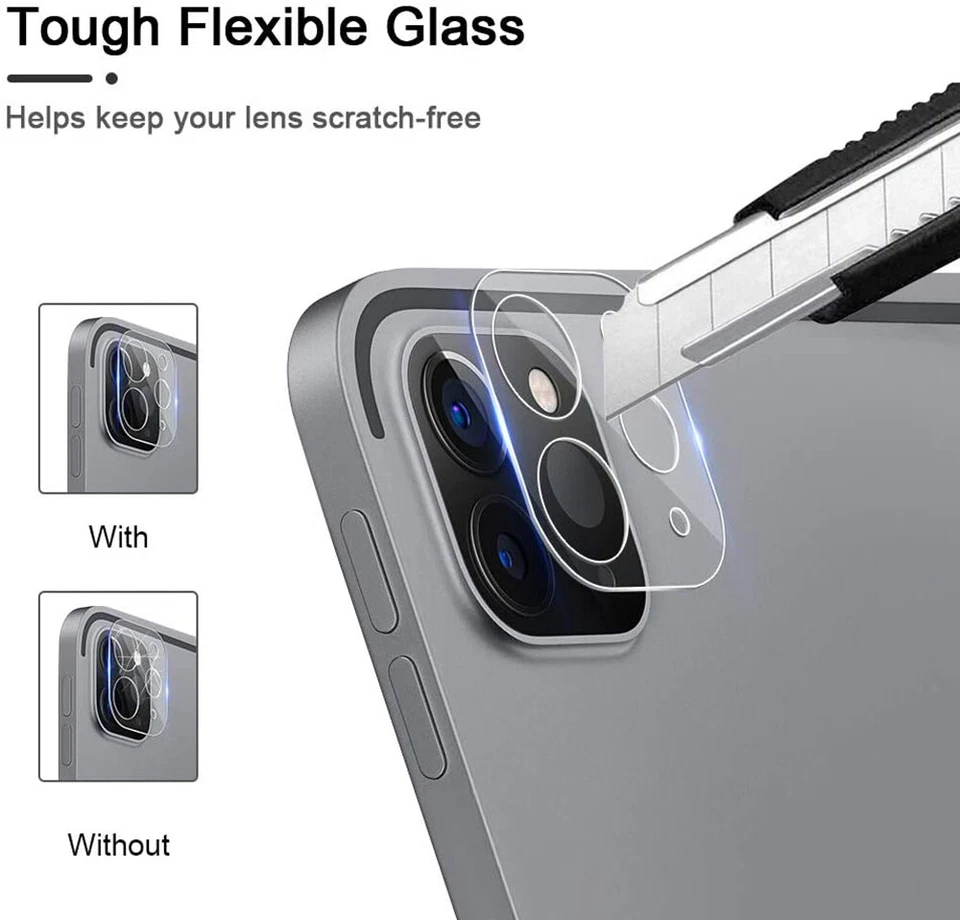 For iPad Pro 11" 12.9" (2021) 3D HD Tempered Glass Camera Lens Screen Protector - Image 3 of 4