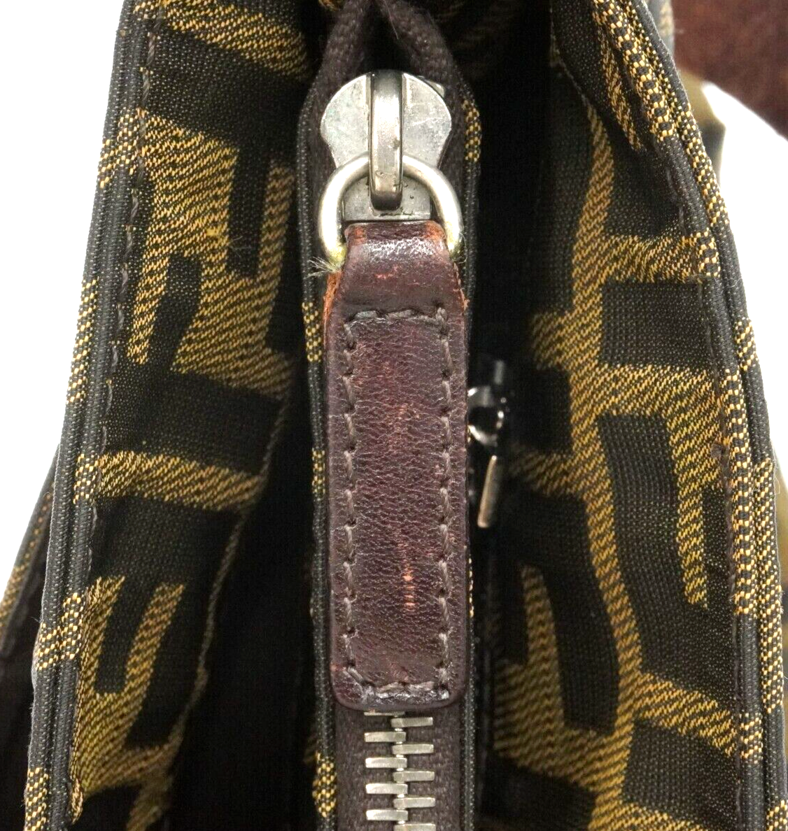 Authentic FENDI Zucca Canvas Shoulder Bag Purse Brown | eBay Authentic FENDI Zucca Canvas Shoulder Bag Purse Brown | eBay