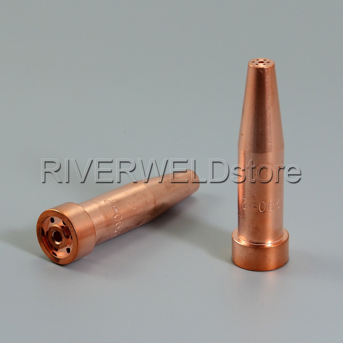 RIVERWELD Acetylene Cutting Tips 6290 Size 2 – 2-Pack, Copper, Fits Harris-Style Oxygen Oxyfuel Torches