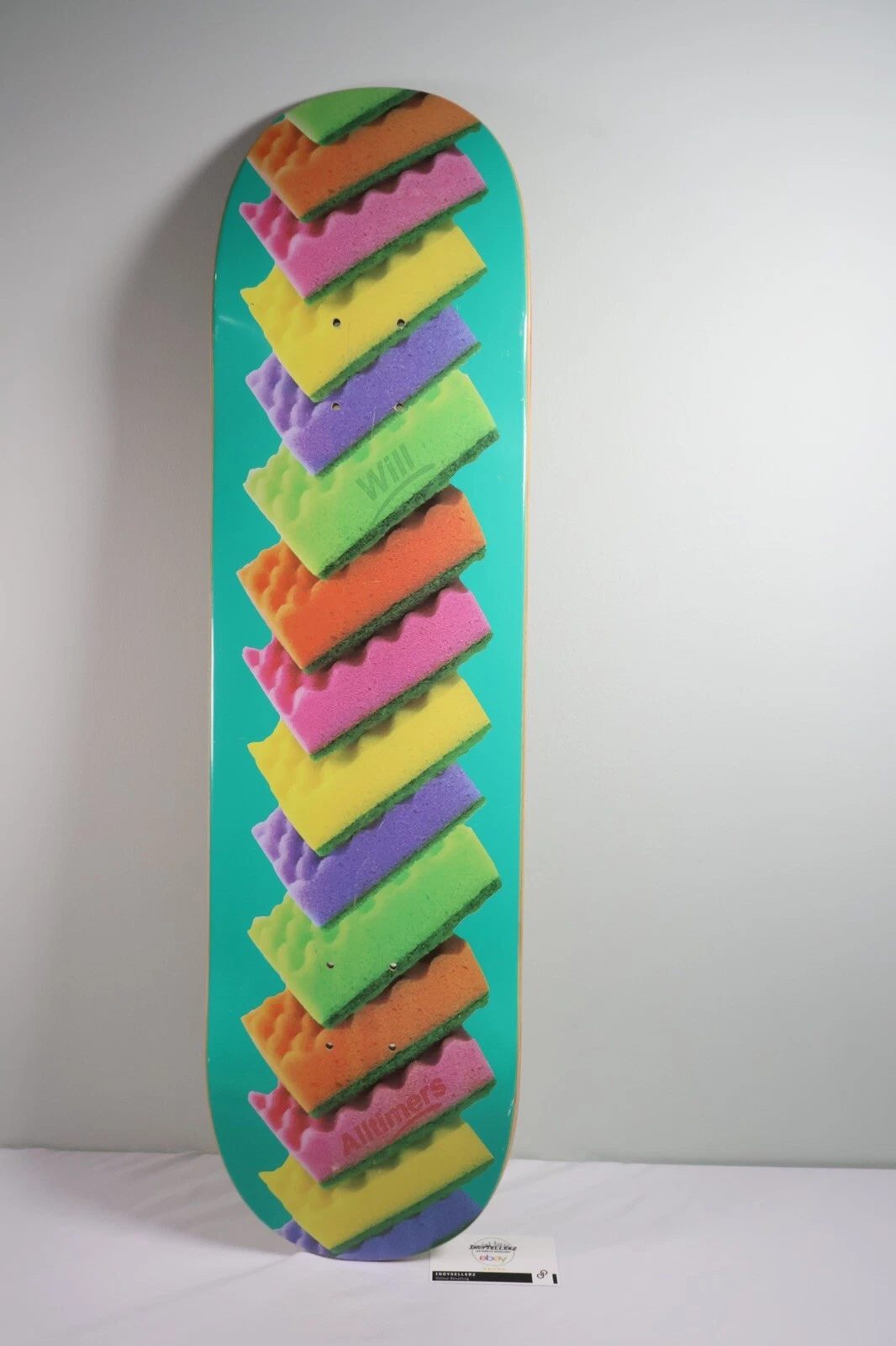 Alltimers Clean Up Will Skateboard Deck Sponges 8.25 Collectible Special Edition