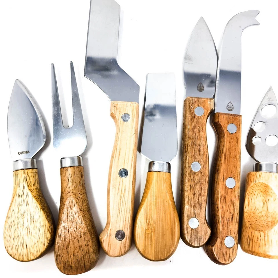 11 шт. время пикника и ассортимент из нержавеющей стали, сыр нож, вилка комплект, деревянная ручка - Изображение 2 из 4