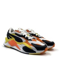 PUMA RS-X3 59TH COURT CRASH 384630-01 BLACK/WHITE/YELLOW MEN'S RUNNING SHOES S 8