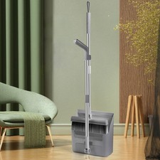 3-in-1 Broom & Dustpan Combo Set Adjustable Rotating Indoor Outdoor