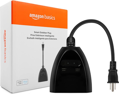 Outdoor Smart Plug with 2 Individually Controlled Outlets, Works with Alexa Only