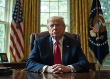 Donald  Trump Oval Office AI Generated Photo MAGA White House, USA 8X10 Print