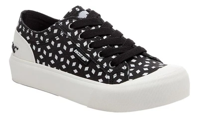 Rocket Dog Jazzin Plus Womens Black Multi Casual Canvas Pumps Shoes Trainers