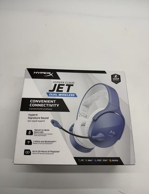HyperX Cloud Jet Dual Wireless Gaming Headset   Blue/White   Brand New